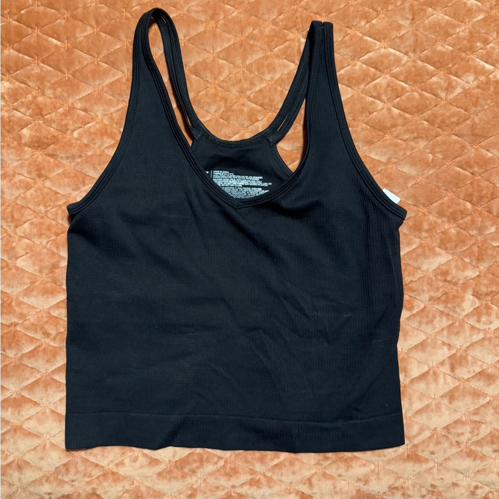 Black Racerback Tank Top Zella S built in bra